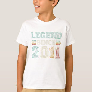 11 jaar oude legenda sinds 2011 11e verjaardag t-shirt