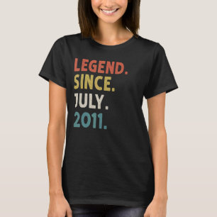 11 jaar oude legenda sinds juli 2011 11e verjaarda t-shirt