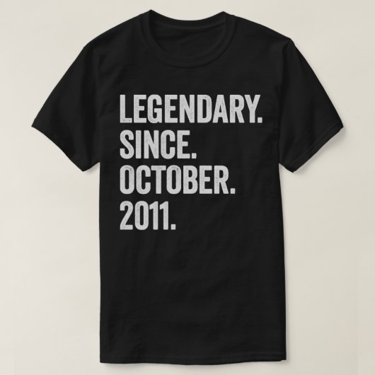 11 jaar oude legendaris sinds oktober 2011 11e ver t-shirt (Design voorkant)