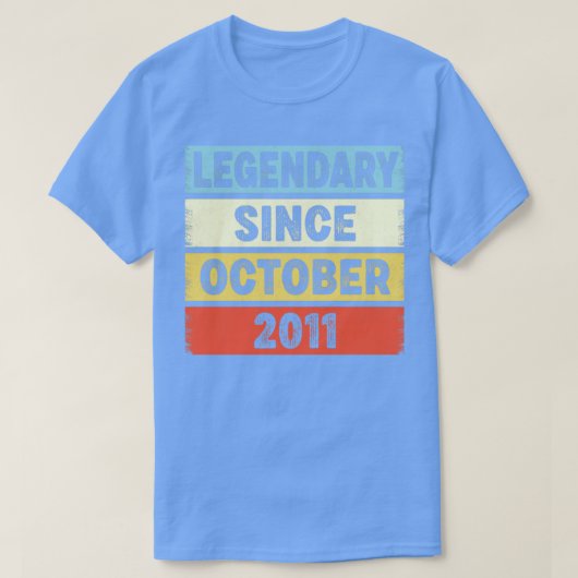 11 jaar oude legendaris sinds oktober 2011 11e ver t-shirt (Design voorkant)