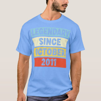 11 jaar oude legendaris sinds oktober 2011 11e ver t-shirt