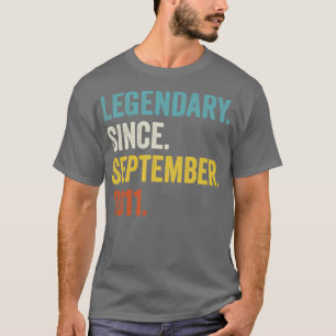 11 jaar oude legendaris sinds september 2011 11e e t-shirt