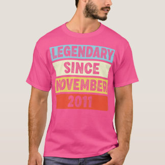 11 jaar oude legendary sinds november 2011 11e bi t-shirt