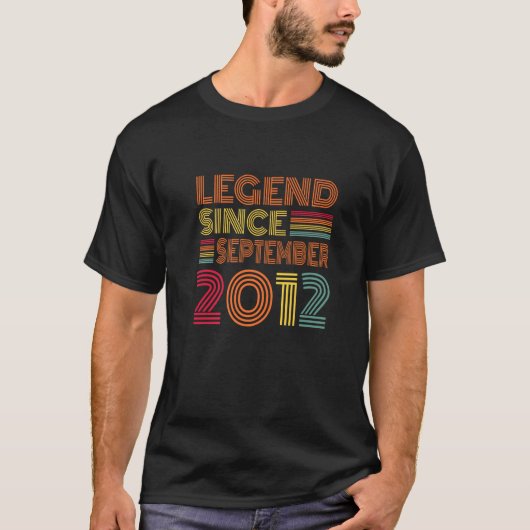 11 jaar oude legende sinds september 2012 11e gebo t-shirt (Voorkant)