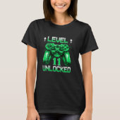 11 jaar oude Level 11 ontgrendeld videogame 11e BI T-shirt (Voorkant)