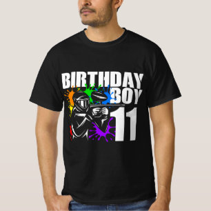 11 jaar oude Paintball Birthday Party Boys 11th GI T-shirt
