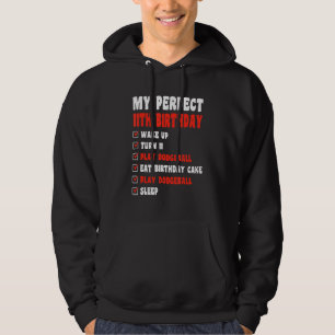 11 jaar oude perfecte 11e verjaardag Dodgeball 11e Hoodie