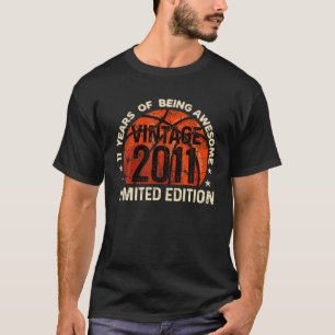 11 jaar oude Vintage 2011 beperkte editie 11th B-D T-shirt