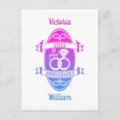 11 jaar traditioneel Staal 11e trouwdag Briefkaart (Voorkant)