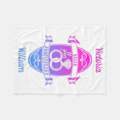 11 jaar traditioneel Staal 11e trouwdag Fleece Deken (Voorkant (Horizontaal))