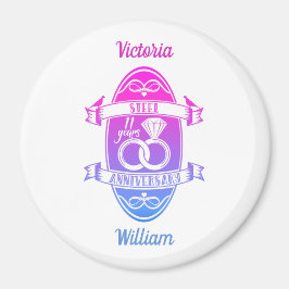 11 jaar traditioneel Staal 11e trouwdag Magneet