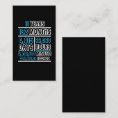 11 jaar verjaardagsdagsberekening visitekaartje (Voorkant / Achterkant)