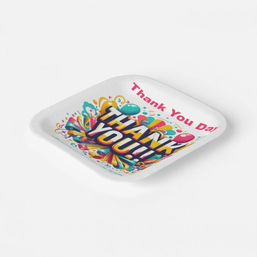 11 jan - Dankuwel Dag Papieren Bordje (Gebogen)