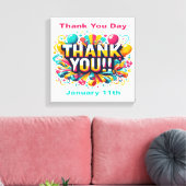 11 januari - Dank U Dag Canvas Afdruk (Insitu (Woonkamer))