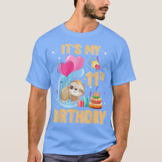 11-jarige 11e verjaardag Girl Party Cute Sl T-shirt