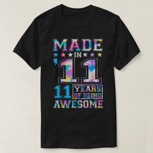 11-jarige cadeautjes voor 11e verjaardag t-shirt (Design voorkant)