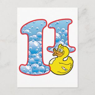 11-jarige eend briefkaart