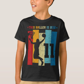 11-jarige honkbal 11e verjaardag jongen honkbal t-shirt