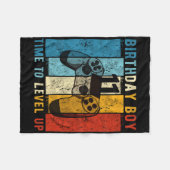 11-jarige verjaardag jongen 11 keer naar niveau om fleece deken (Voorkant (Horizontaal))