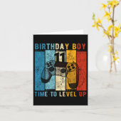 11-jarige verjaardag jongen 11 keer naar niveau om kaart (Gele Bloem)