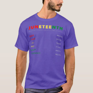 11 juni , dag van de emancipatie , vrijheid van ge t-shirt