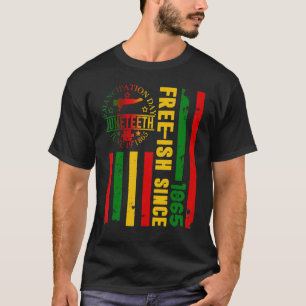 11 juni met pan-Afrikaanse vlag voor vrije Ish Sin T-shirt