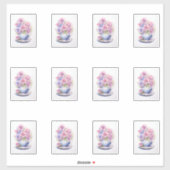 11 Kop van Bloemen Sticker (Vel)