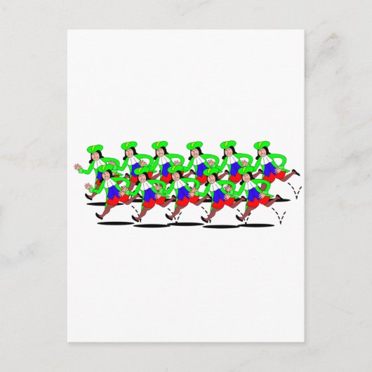 11 Lords Leaping Briefkaart (Voorkant)