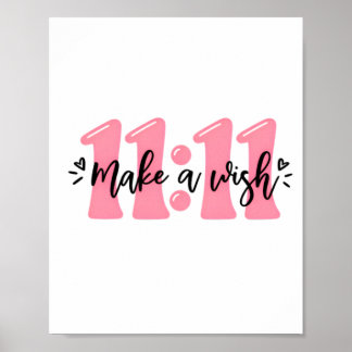 11 Maak een Wens Cute Roze Typografie Poster