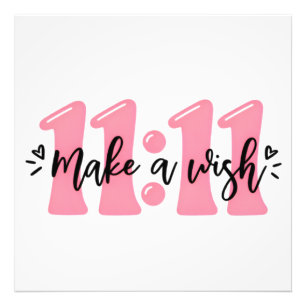 11 Maak een Wens Mooie Roze Typografie Poster