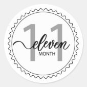 11-maandelijkse Sticker Klassieke ronde (Voorkant)