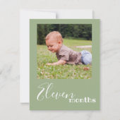 11 maanden Foto eerste geboortedag banner Kaart (Voorkant)