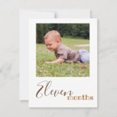 11 maanden Foto eerste geboortedag banner Kaart (Voorkant)