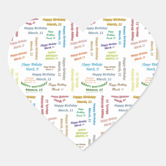 11 maart Sticker (Voorkant)