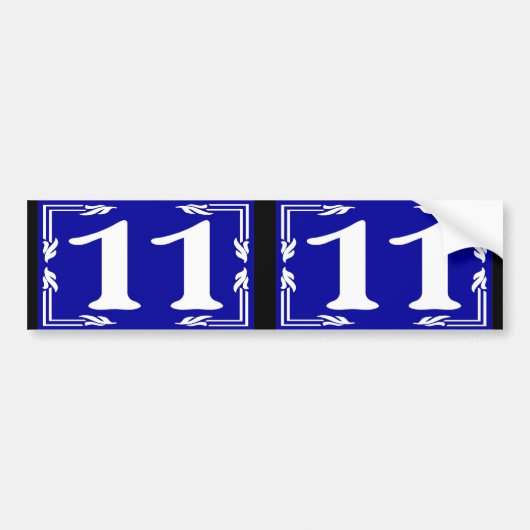 11 Maguire House Numbers Bumpersticker (Voorkant)