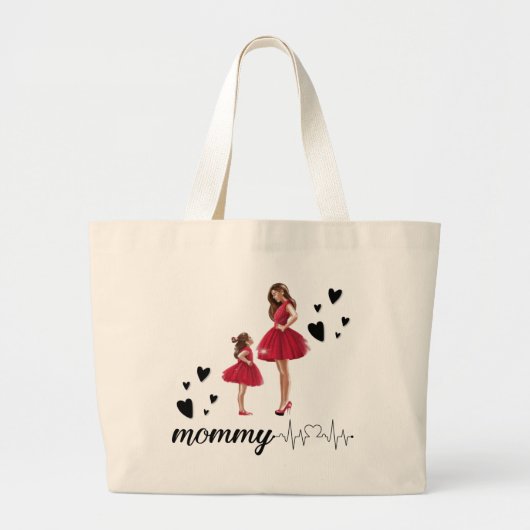 11.moederdag cadeauideeën, verjaardagscadeau voor grote tote bag (Voorkant)