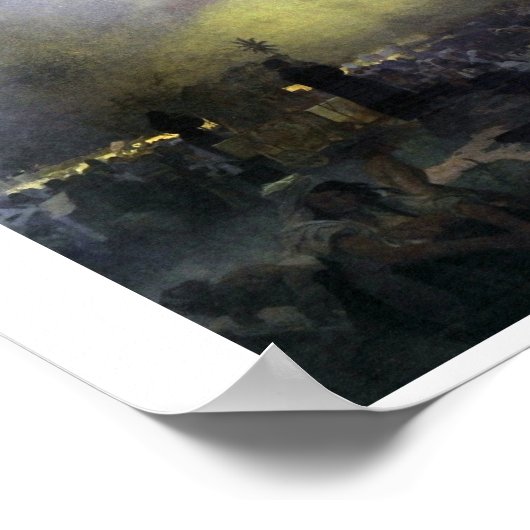 #11 Na de slag om Vitkov Hill, Mucha Poster (Hoek)