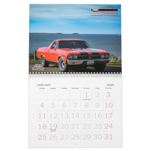 #11 NECOA uit Australië, Can, Eur & Mex Kalender (Jan 2026)
