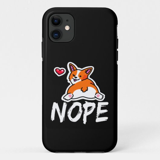 11 Nope Corgi Case-Mate iPhone Case (Achterkant)