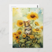 11 of 17 Zonnebloementuin Miceville Briefkaart (Voorkant / Achterkant)