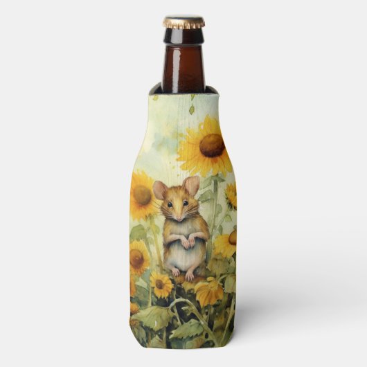 11 of 17 Zonnebloementuin Miceville Flesjeskoeler (Fles Voorkant)