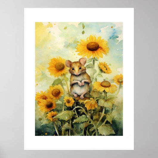 11 of 17 Zonnebloementuin Miceville Poster (Voorkant)