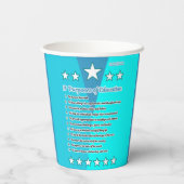 11 Onderwijsdoeleinden Papieren Bekers (Achterkant)