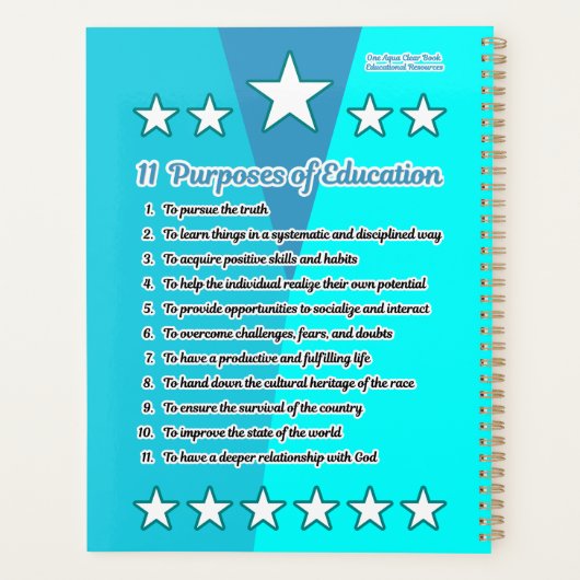 11 Onderwijsdoeleinden Planner (Achterkant)