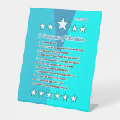 11 Onderwijsdoeleinden Reclamebord Met Voetstuk (Voorkant)