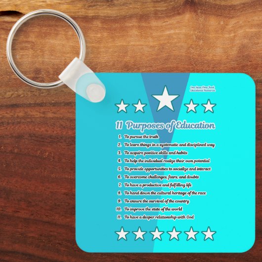 11 Onderwijsdoeleinden Sleutelhanger (Voorkant)