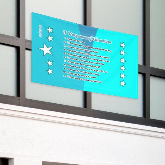 11 Onderwijsdoeleinden Spandoek (Buitenkant Gebouw)