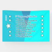 11 Onderwijsdoeleinden Spandoek (Horizontaal)