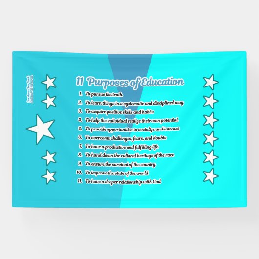 11 Onderwijsdoeleinden Spandoek (Horizontaal)