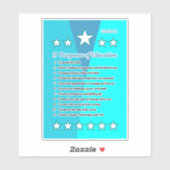 11 Onderwijsdoeleinden Sticker (Vel)